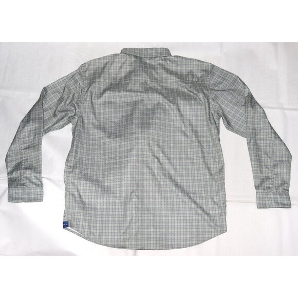 Huk Tide Point Performance Men's Long Sleeve Button Down Gray Shirt‎ Size Large - Picture 5 of 10